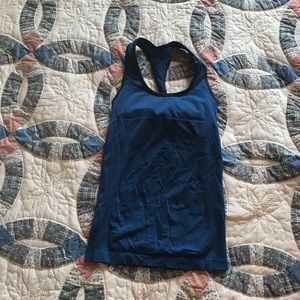 Navy blue lululemon tank top